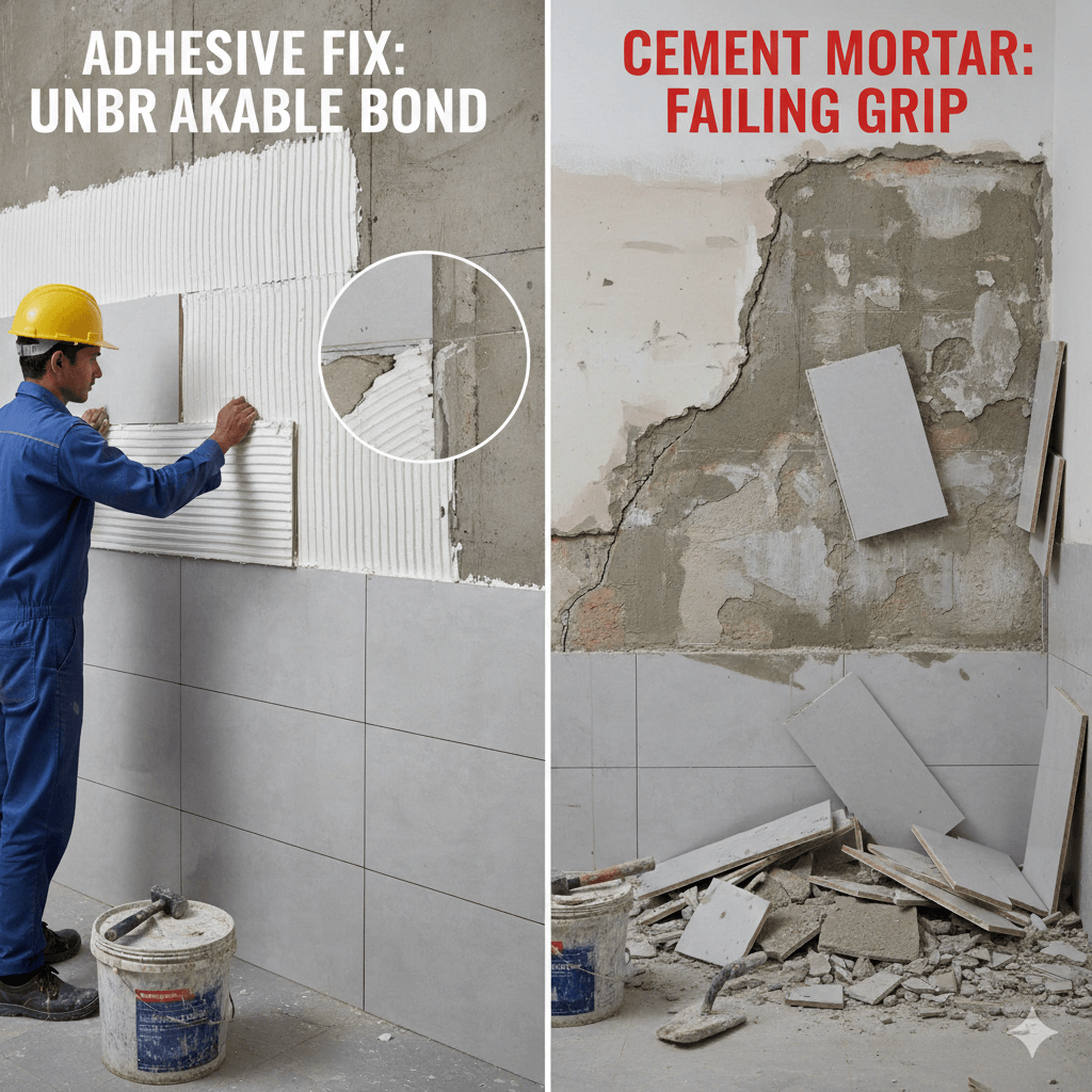 tile adhesive for vitrified tiles by tile pro